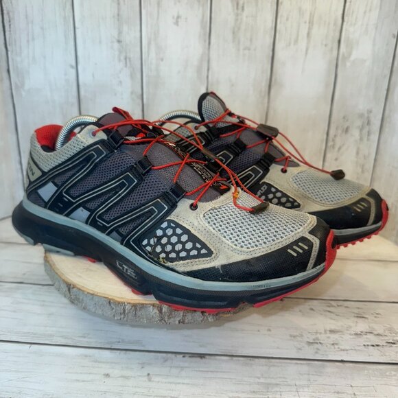 Salomon XR Mission 1 Blue Gray Trail Run Hiking Shoes Quicklace Men's Size 10 US - Picture 1 of 11